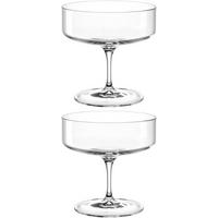 CHAMPAGNERGLAS BASSO 320 ml 2-teilig  - Klar, Design, Glas (11,2/11,6/11,2cm) - Leonardo