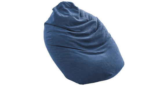 SITZSACK Webstoff 220 L - Blau, KONVENTIONELL, Textil (65/95/75cm) - Xora