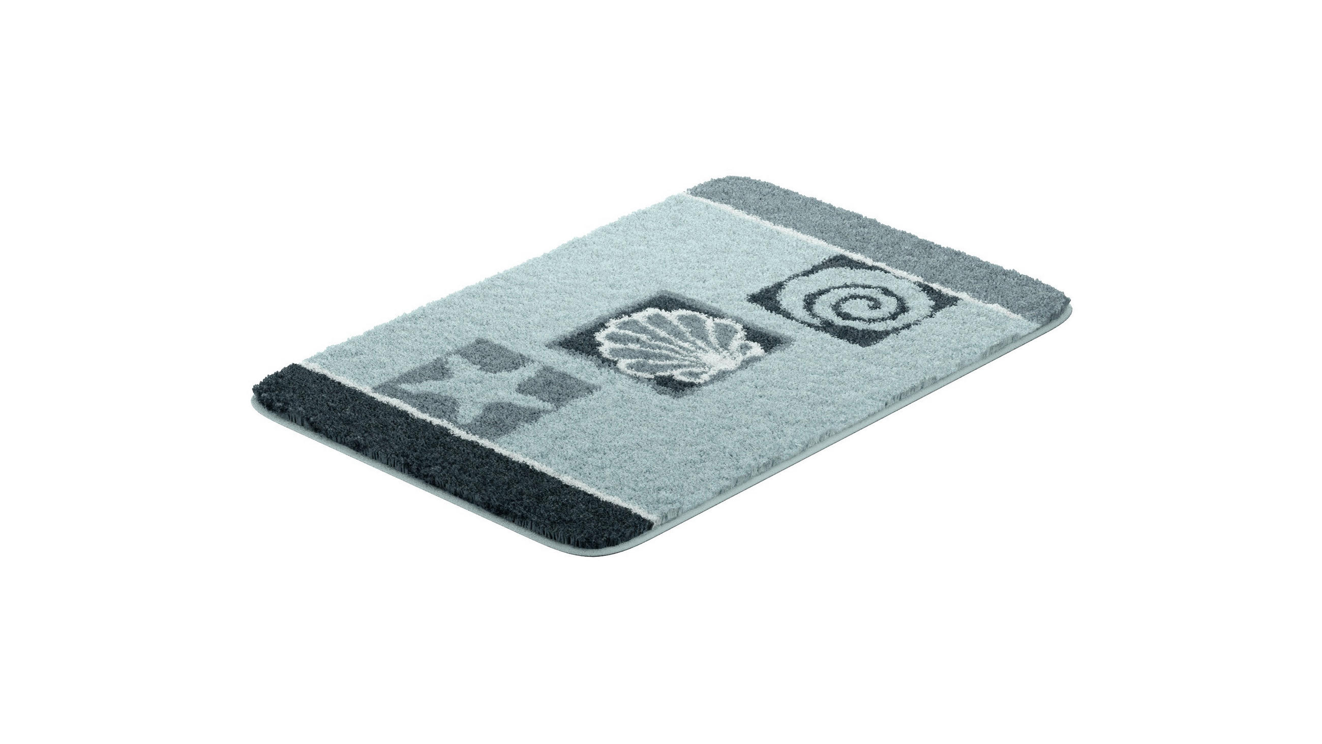 BADEMATTE Grau 60/90 cm  - Grau, Basics, Kunststoff/Textil (60/90cm) - Grund
