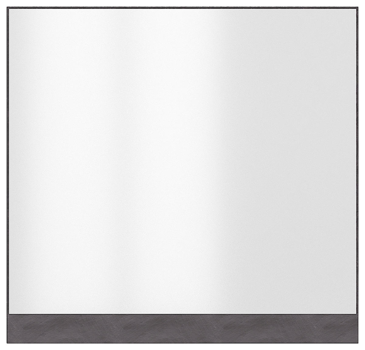 WANDSPIEGEL 88,9/85/2 cm  - Graphitfarben, Design, Glas/Holzwerkstoff (88,9/85/2cm) - MID.YOU