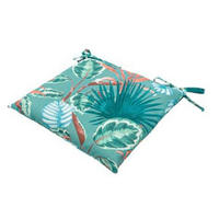 GARTENSITZKISSEN in Multicolor, Petrol Floral  - Multicolor/Petrol, Basics, Textil (46/46/6cm)