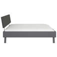 BETT 160/200 cm  in Grau  - Grau, Design, Holzwerkstoff/Textil (160/200cm) - Carryhome