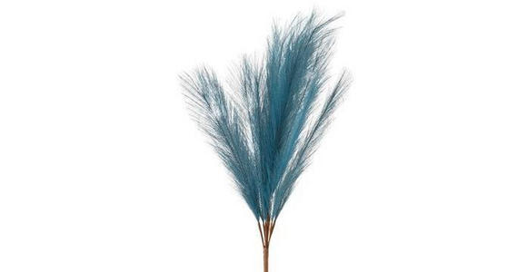 KUNSTBLUME - Blau/Braun, Basics, Papier/Kunststoff (110cm) - Ambia Home