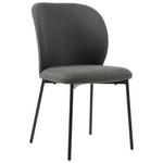 STUHL Leinenoptik Anthrazit, Schwarz Pappel Sperrholz  - Anthrazit/Schwarz, Design, Holz/Textil (49/84,5/58cm) - Carryhome