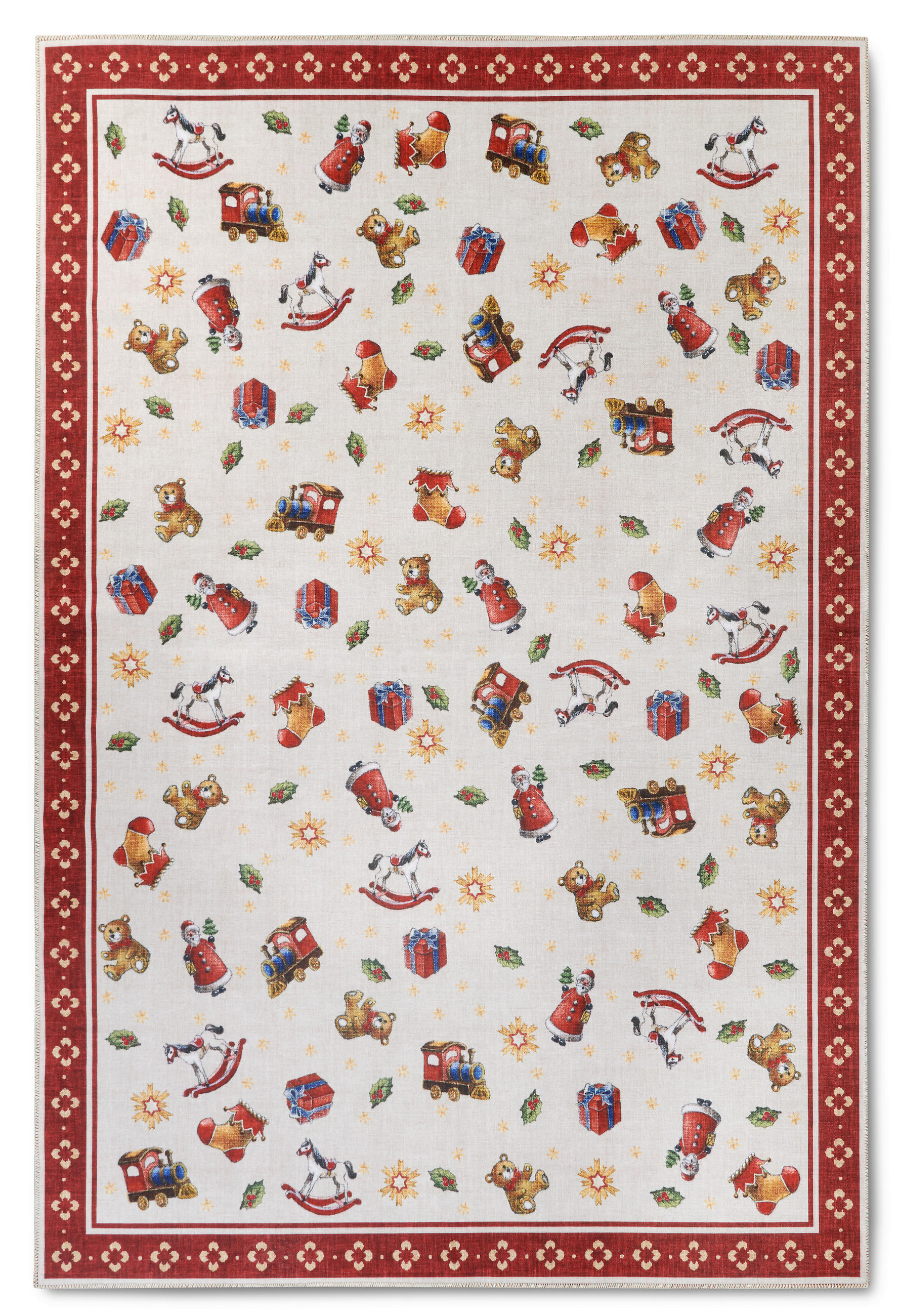 FLACHWEBETEPPICH  Wohnzimmer 160/230 cm Toy's Delight Multicolor, Rot rechteckig  - Rot/Multicolor, Trend, Kunststoff/Textil (160/230cm) - Villeroy & Boch