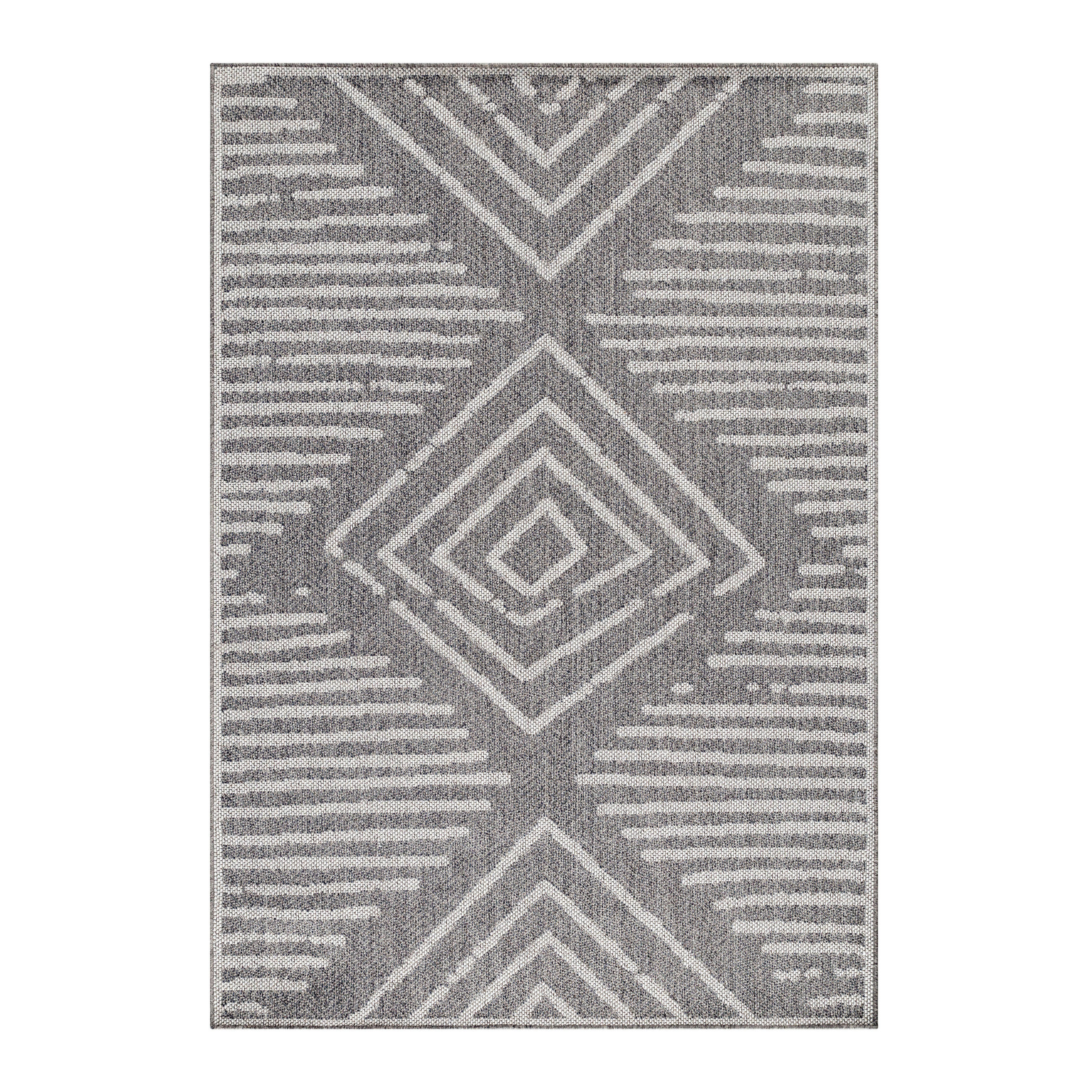 RAVNO TKANA PREPROGA Aruba 160/230 cm tkano siva - siva, Design, tekstil (160/230cm) - Novel
