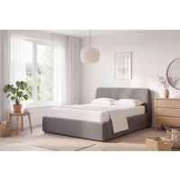POLSTERBETT Lattenrost, Bettkasten Grau 140/200 cm  - Schwarz/Naturfarben, MODERN, Holz/Kunststoff (140/200cm) - Livetastic