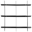 WANDREGAL 40/40/15 cm  - Schwarz, Basics, Metall (40/40/15cm) - Landscape