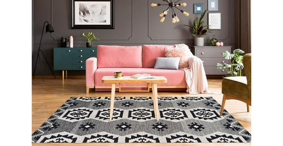 FLACHWEBETEPPICH 160/230 cm Grau  - Grau, Design, Textil (160/230cm) - Novel