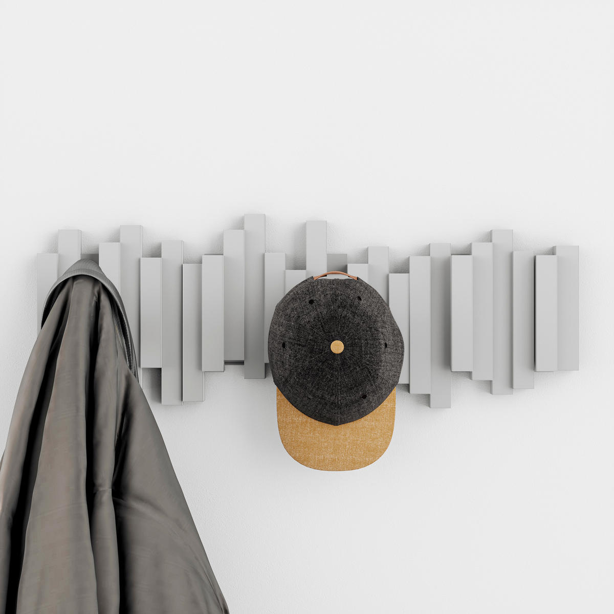 GARDEROBENLEISTE  in Grau  - Grau, Design, Kunststoff (49/18/3cm) - Umbra