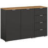 SIDEBOARD  in 120/81/42 cm  - Alufarben/Graphitfarben, Trend, Holzwerkstoff/Kunststoff (120/81/42cm) - Stylife