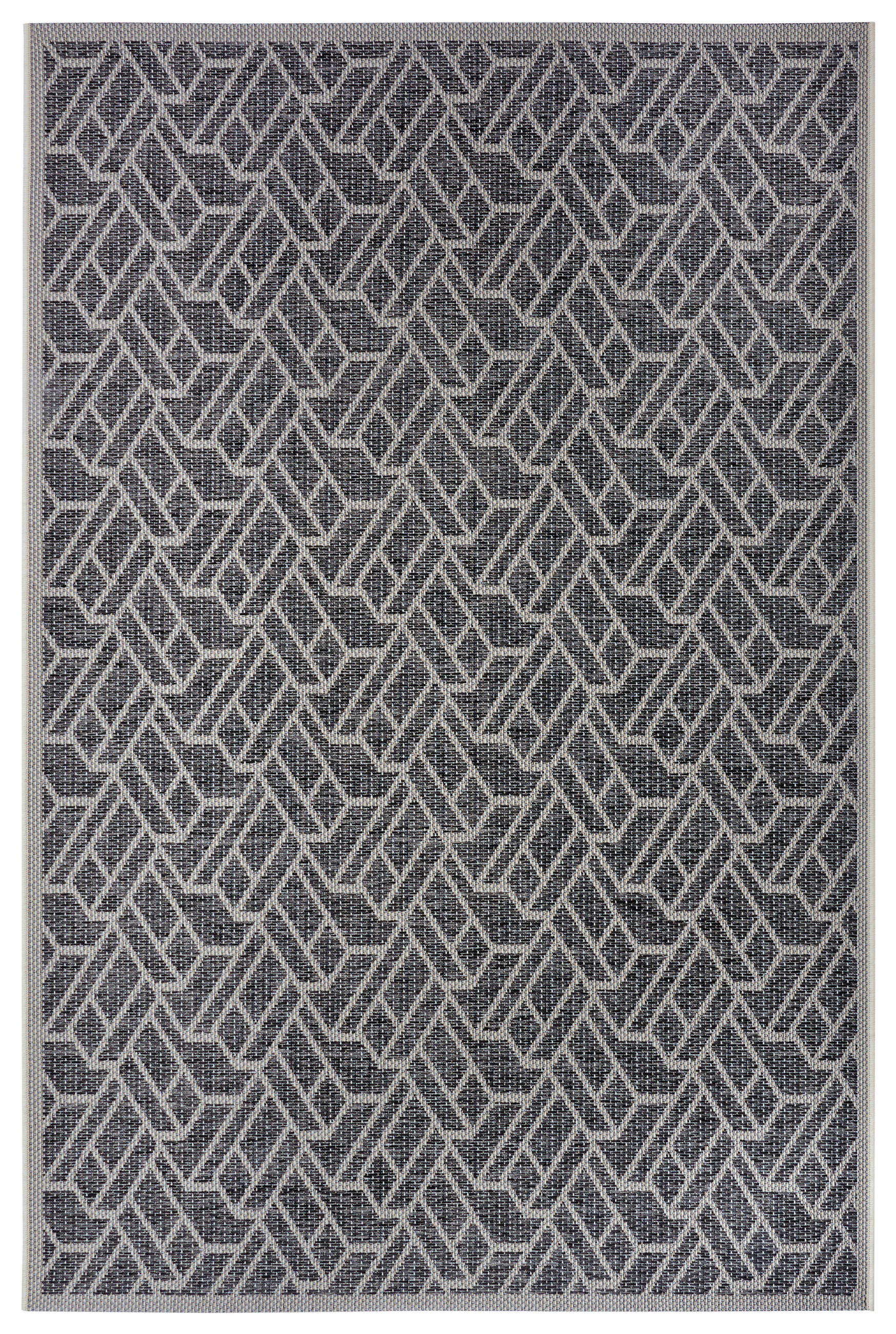 OUTDOORTEPPICH 63/120/120 cm Clyde Grau, Champagner  - Champagner/Grau, Design, Kunststoff/Textil (63/120/120cm)