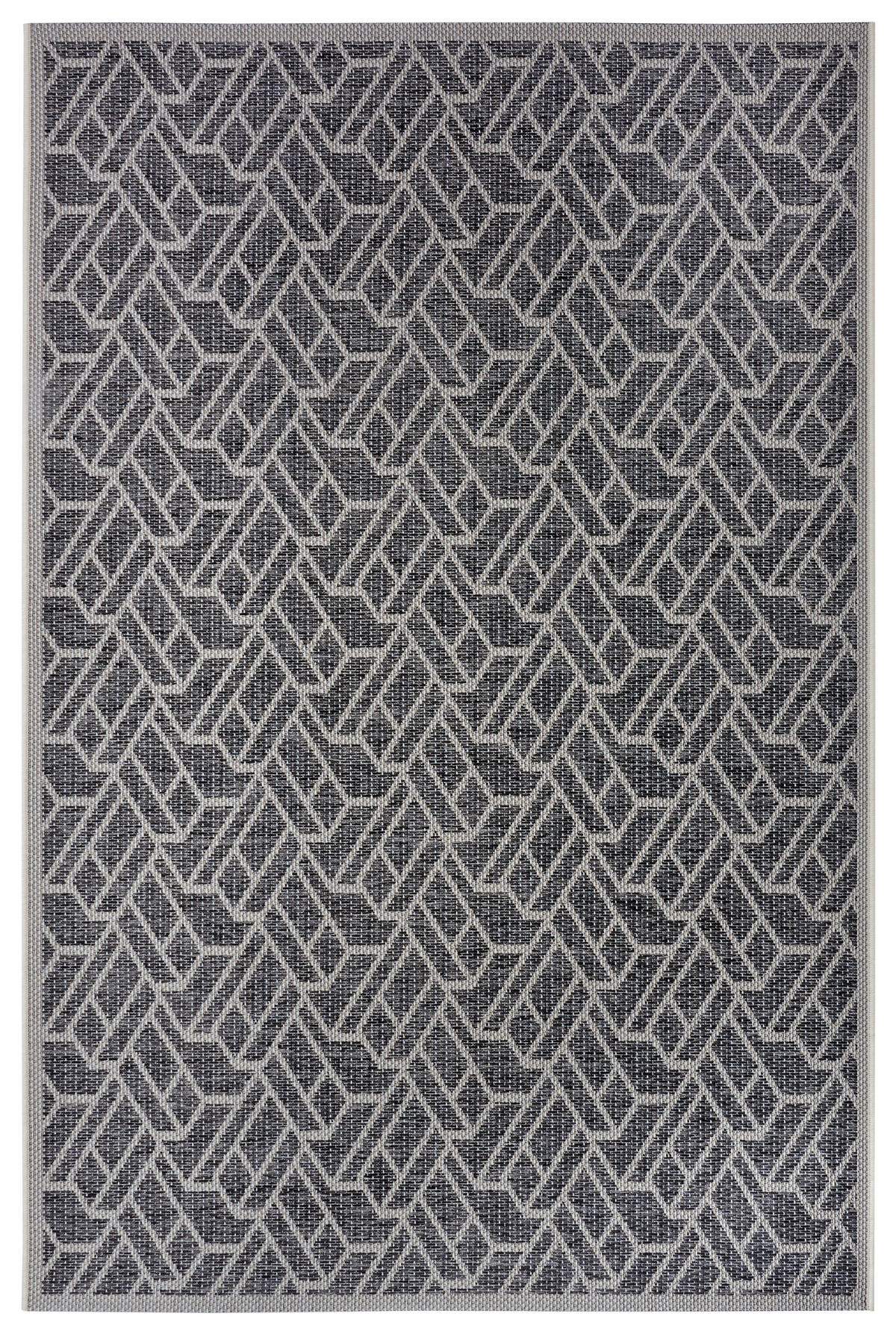 OUTDOORTEPPICH 76/150/150 cm Clyde Grau, Champagner  - Champagner/Grau, Design, Kunststoff/Textil (76/150/150cm)