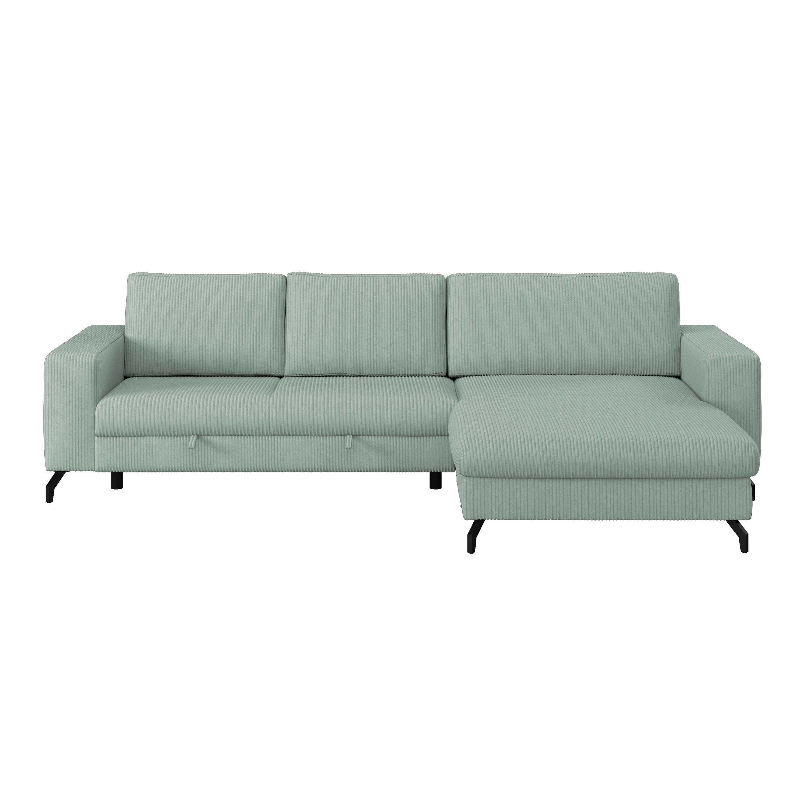 ECKSOFA Salbeigrün  - Salbeigrün, Trend, Textil (290/178cm) - P & B
