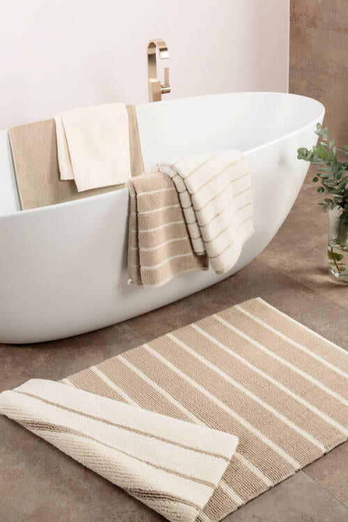 KOBERČEK DO KÚPEĽNE, 60/100 cm - béžová, Basics, textil (60/100cm) - Cawoe