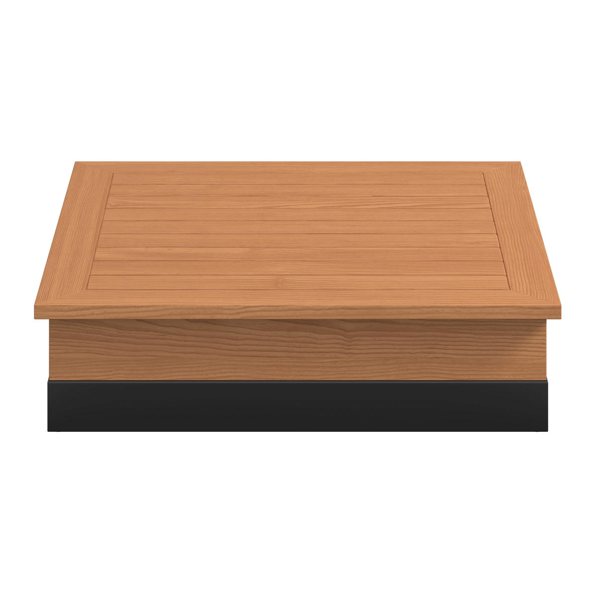LOUNGEGARNITUR 5-teilig  333/333 cm  Teakholz Aluminium  - Schwarz/Teakfarben, MODERN, Holz/Kunststoff (333/333cm) - Ambia Garden
