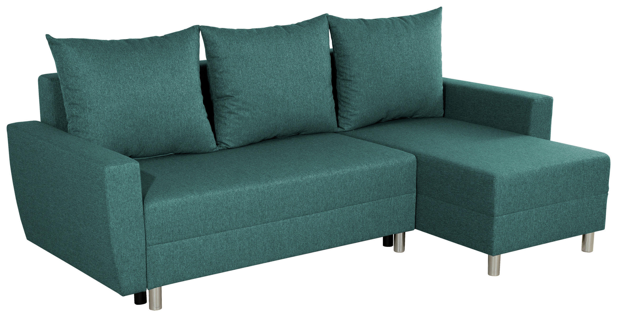 COLȚAR textil petrol  - petrol/culoare aluminiu, Design, plastic/textil (230/136cm) - Carryhome