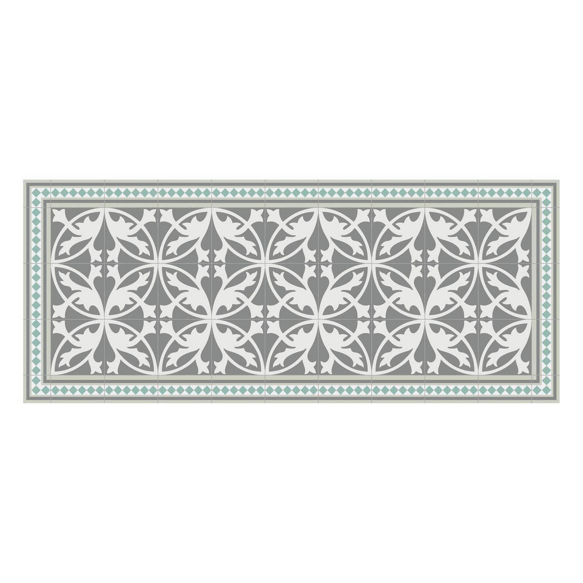 Outdoorteppich mit Mosaik-Muster in Grau shoppen