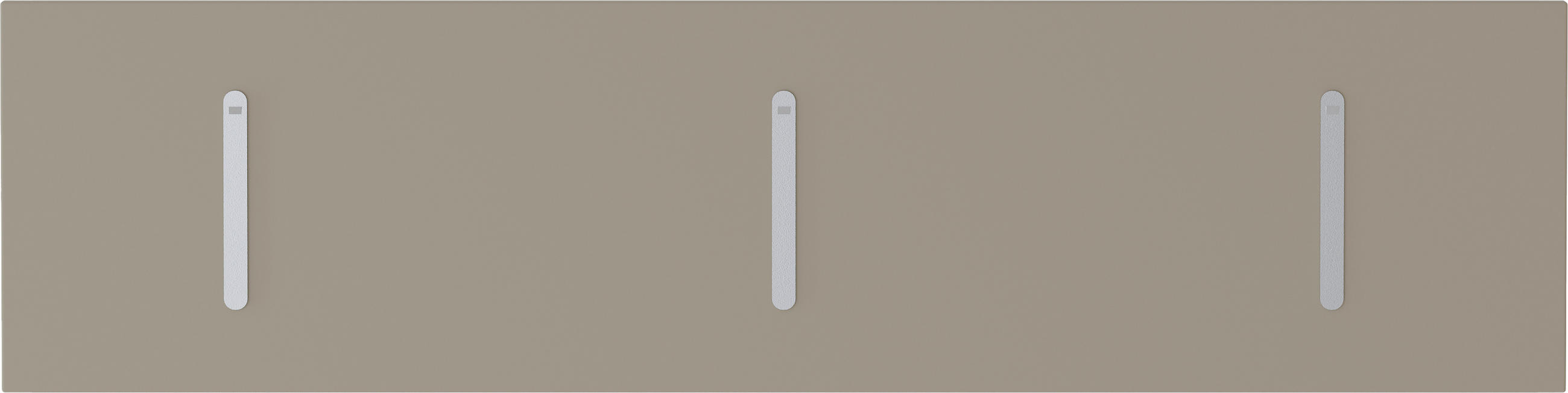 HAKENLEISTE  in Sandfarben  - Sandfarben, Design, Holzwerkstoff/Metall (100/25/3cm) - Moderano