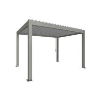 PAVILLON - Silberfarben/Grau, Design, Metall (404,5/264/312cm) - Biohort