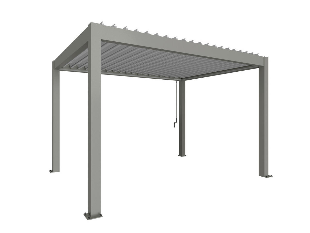 PAVILLON - Silberfarben/Grau, Design, Metall (404,5/264/312cm) - Biohort