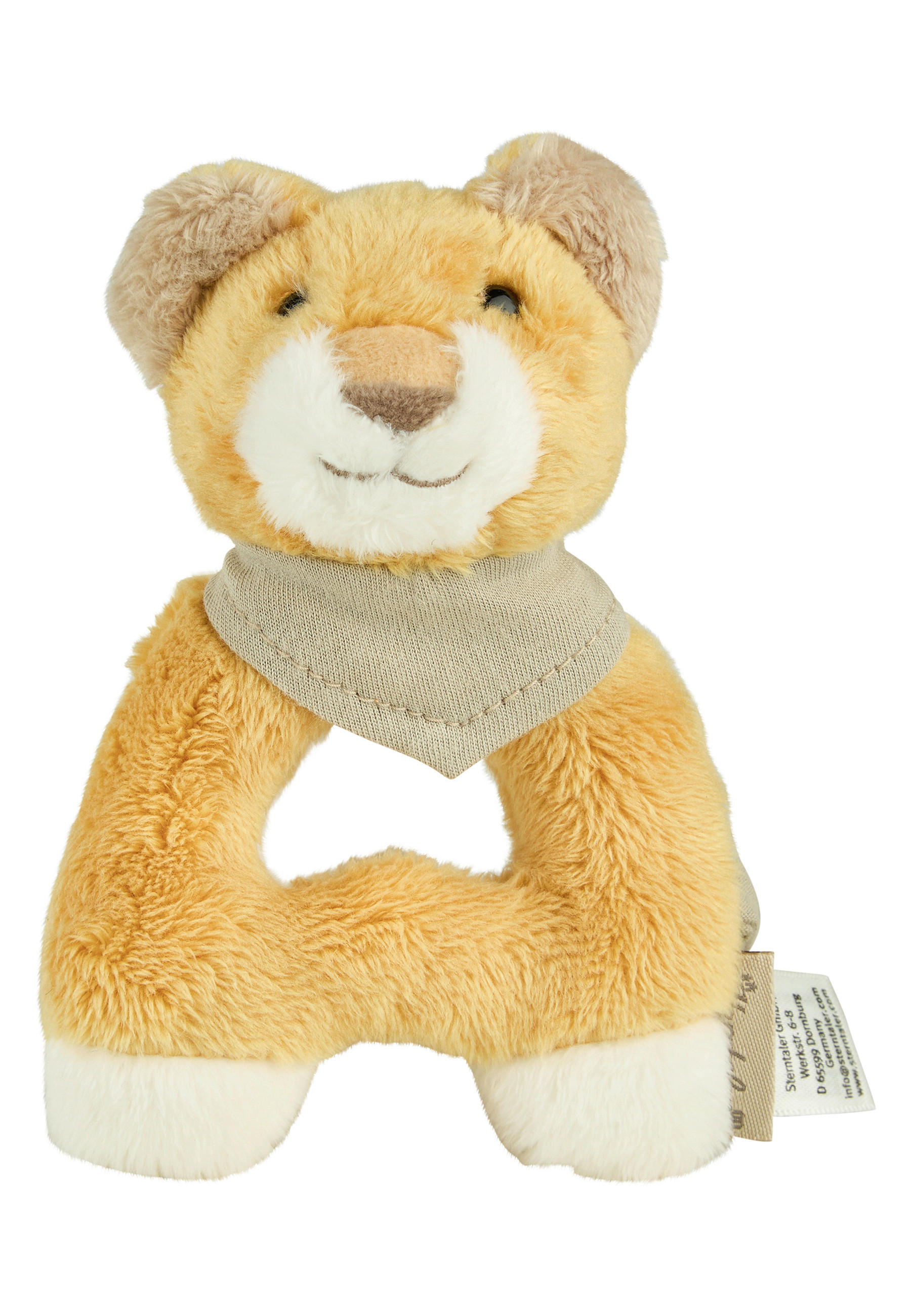 GREIFLING Löwe Leo  - Hellgelb, Basics, Textil (14/9/6cm) - Sterntaler