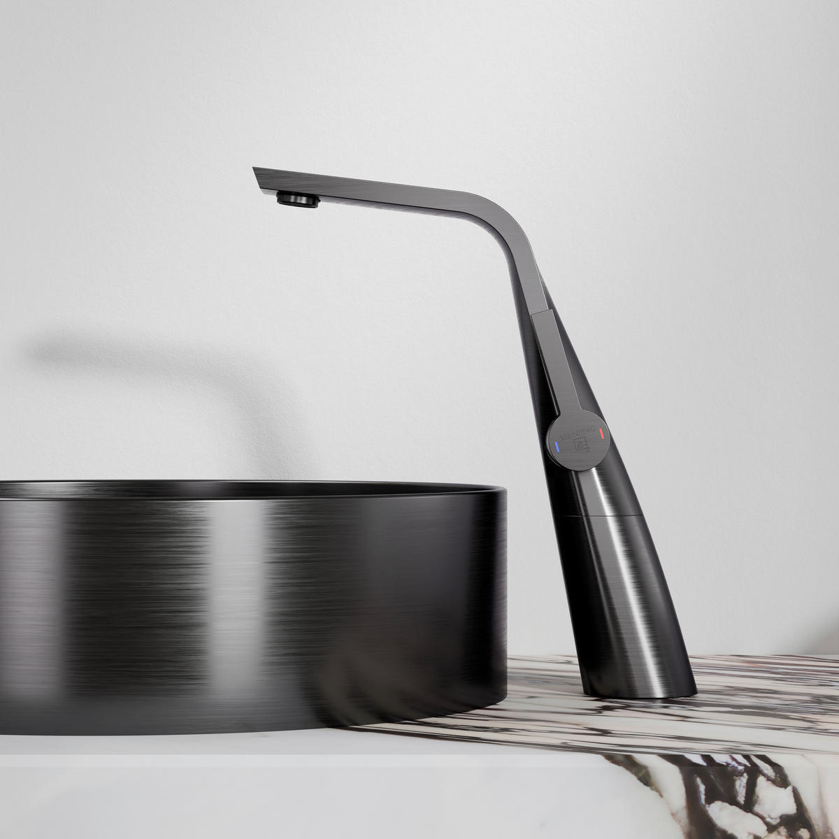 WASCHTISCHARMATUR 260 1700 1 BGM  - Graphitfarben, MODERN, Metall (6,1/27,9/23,7cm)