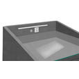 NACHTSCHRANK 47/61/46 cm  - Anthrazit/Silberfarben, Basics, Holzwerkstoff/Kunststoff (47/61/46cm) - Esposa
