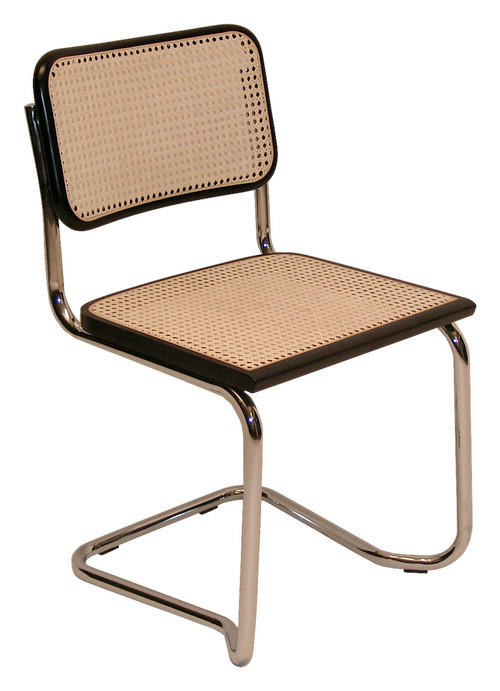 SCHWINGSTUHL  in Stahl  - Chromfarben/Schwarz, KONVENTIONELL, Holz/Metall (52/81/59cm) - Livetastic