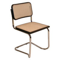 SCHWINGSTUHL  in Stahl  - Chromfarben/Schwarz, KONVENTIONELL, Holz/Metall (52/81/59cm) - Livetastic