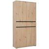 MEHRZWECKSCHRANK - Anthrazit/Eiche Artisan, KONVENTIONELL, Holzwerkstoff/Kunststoff (100/200/37cm) - Xora
