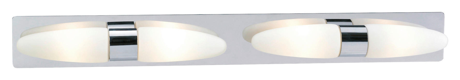 SPIEGELLEUCHTE BULLET 76/11.5/9 cm   - Chromfarben/Weiß, Basics (76/11.5/9cm) - Markslöjd