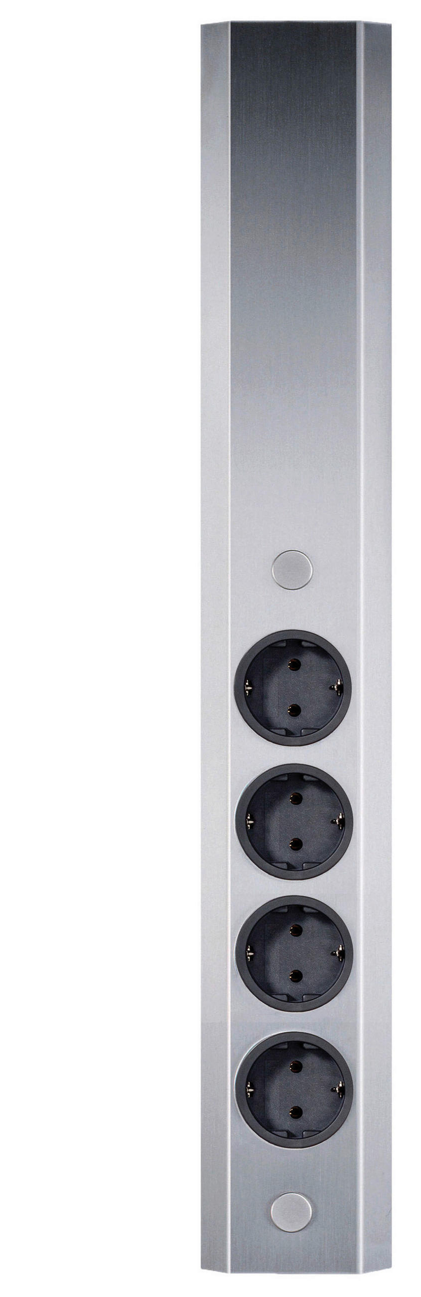 STECKDOSENELEMENT - Edelstahlfarben, Basics, Metall (8,1/46/4,5cm) - HKT