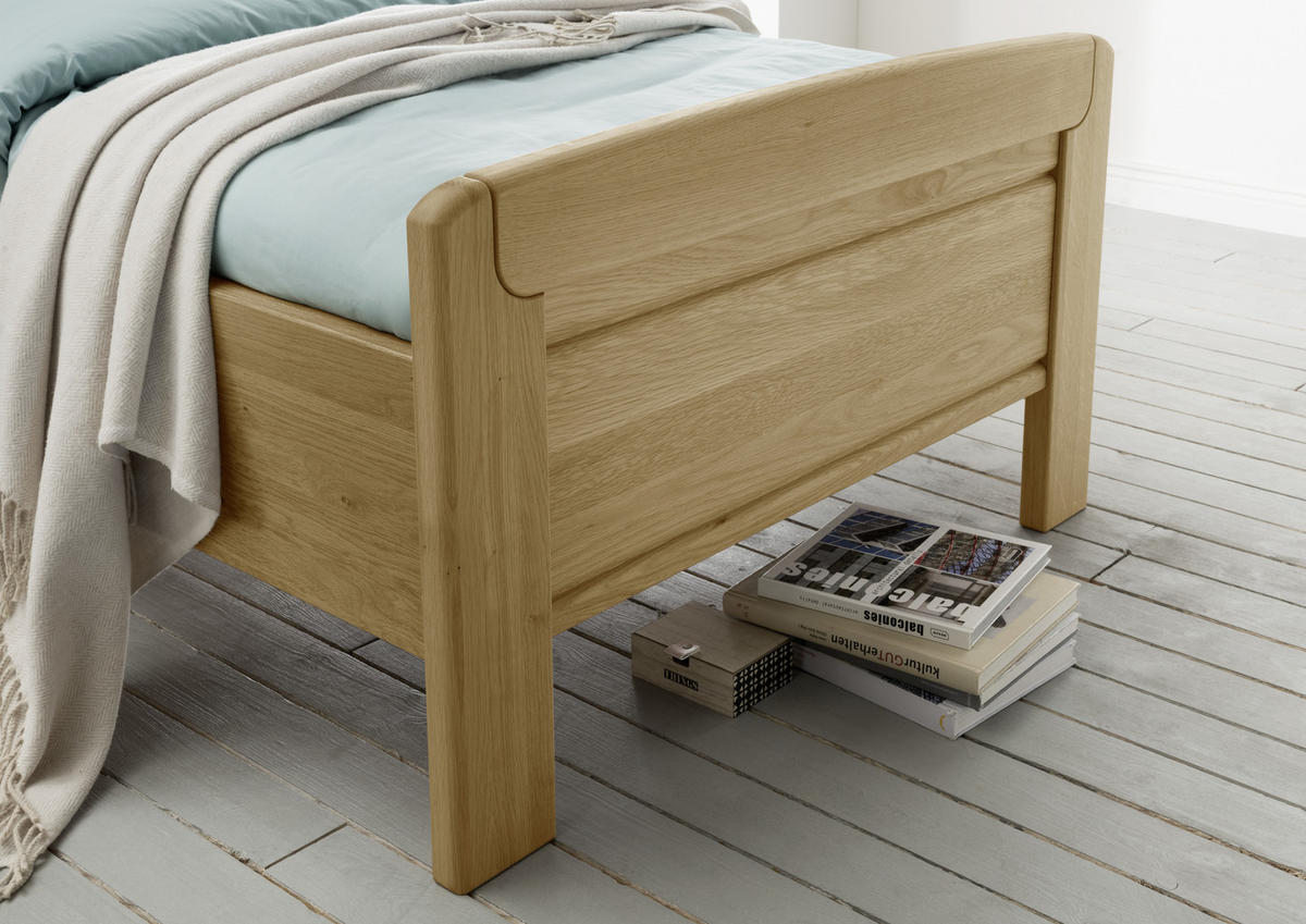 BETT 90/200 cm  in Eichefarben  - Eichefarben, KONVENTIONELL, Holz/Holzwerkstoff (90/200cm) - Venda