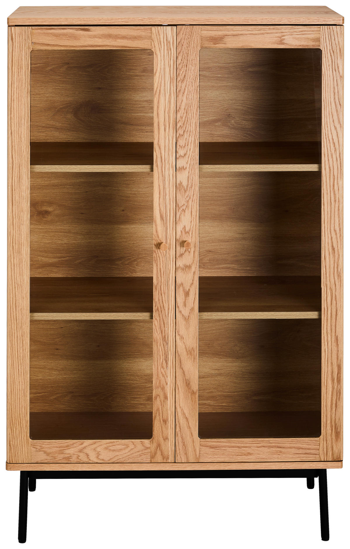 HIGHBOARD  90/140/40 cm  - Klar/Schwarz, Design, Glas/Holz (90/140/40cm) - MID.YOU