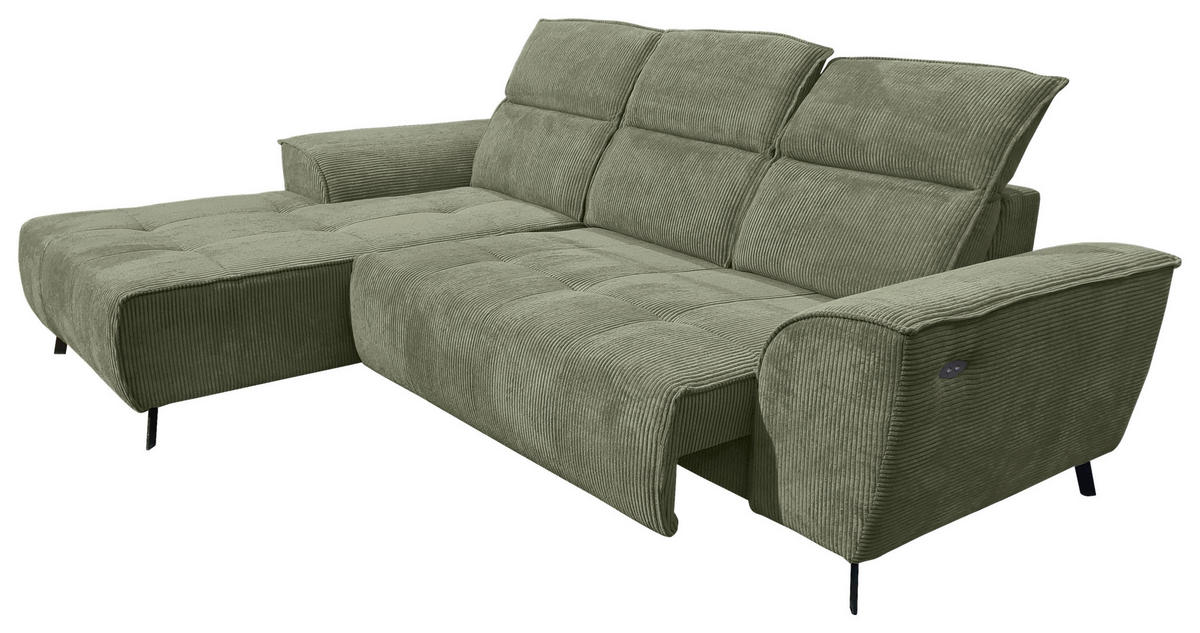 Freisteller von Carryhome ECKSOFA Olivgrün Cord.