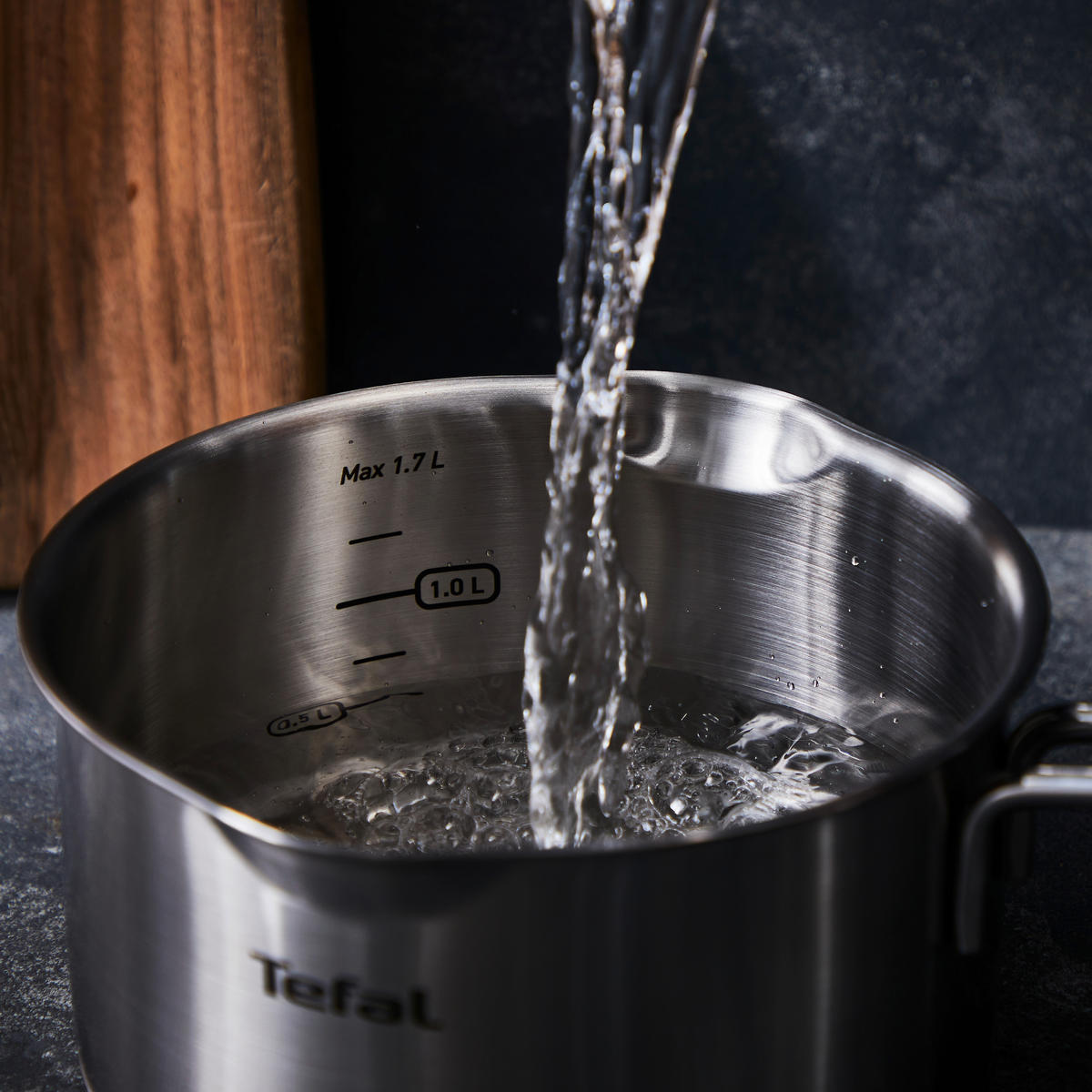 Kochtopfset 7-tlg. Edelstahl  - Edelstahlfarben, Basics, Glas/Metall (54/30/54cm) - Tefal