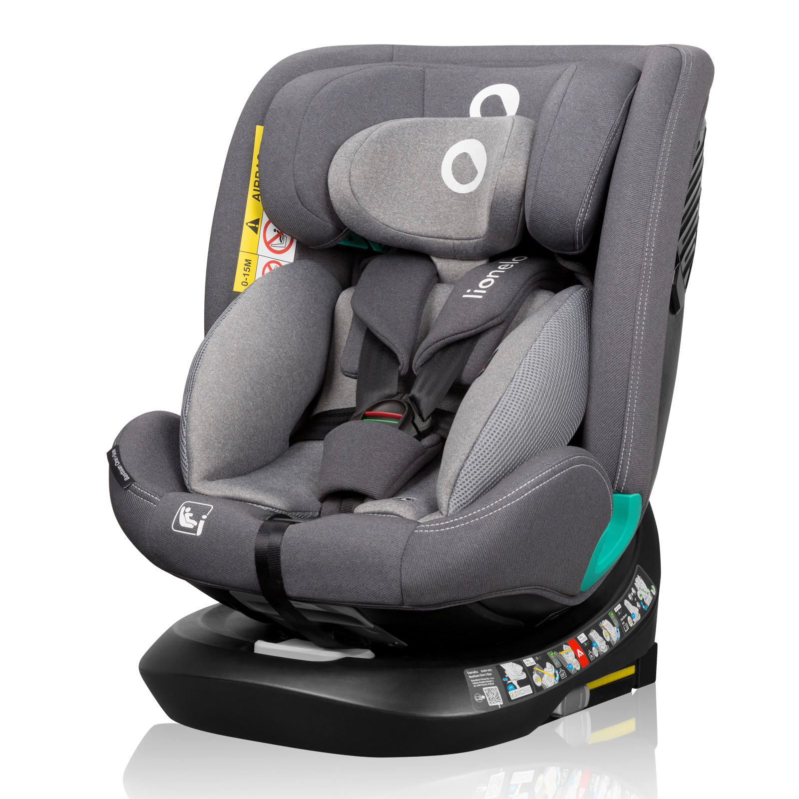 KINDERAUTOSITZ  - Grau, Basics, Kunststoff (44,5/60/81cm) - Lionelo