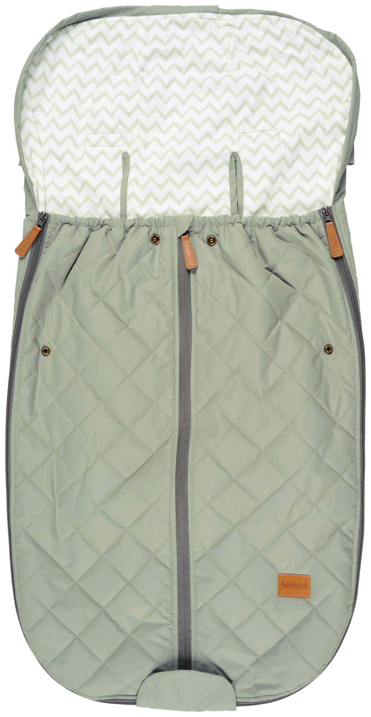 VREČA ZA OTROŠKI VOZIČEK - zelena, Basics, tekstil (50/100cm) - Jimmylee