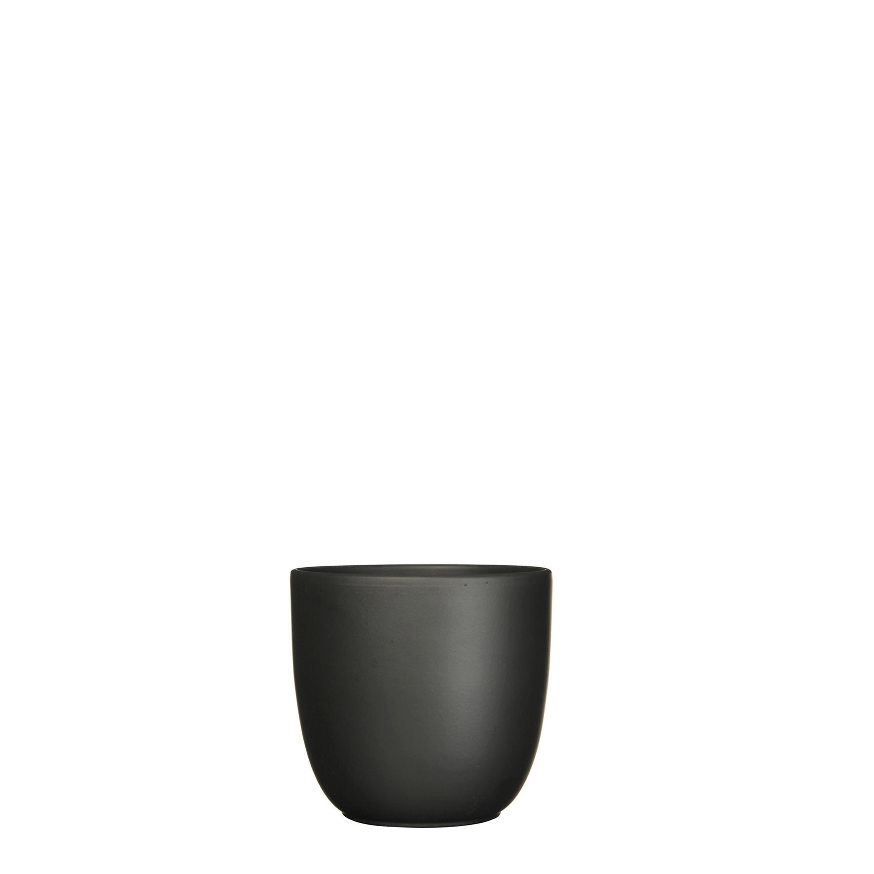 TEGLA ZA BILJKE  keramika  - crna, Basics, keramika (13.5/13cm)