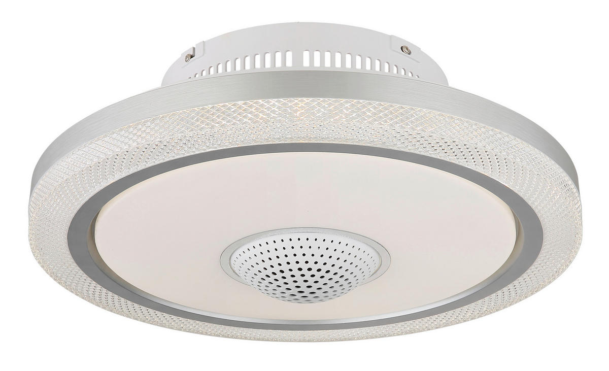 VENTILATOR STROPNI  prozirno, opalna, bijela    SHELLY  - bijela/prozirno, Design, metal/plastika (50/21cm) - Globo