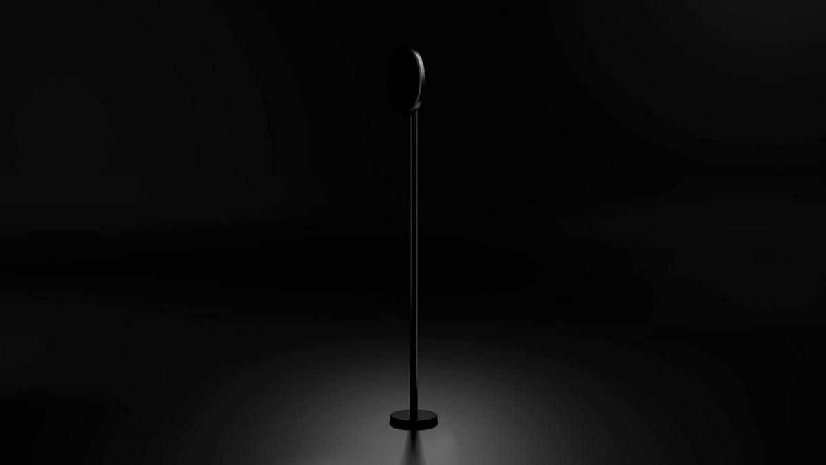 STEHLEUCHTE 29/150 cm    - Transparent/Schwarz, Trend, Kunststoff/Metall (29/150cm) - Novel