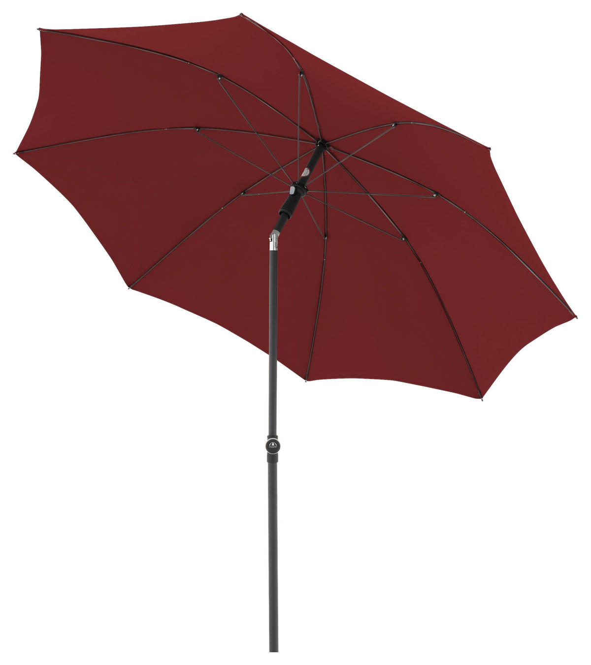 NAPERNYŐ  210/210 cm  - fekete/bordó, Design, textil/fém (210/210cm) - Doppler