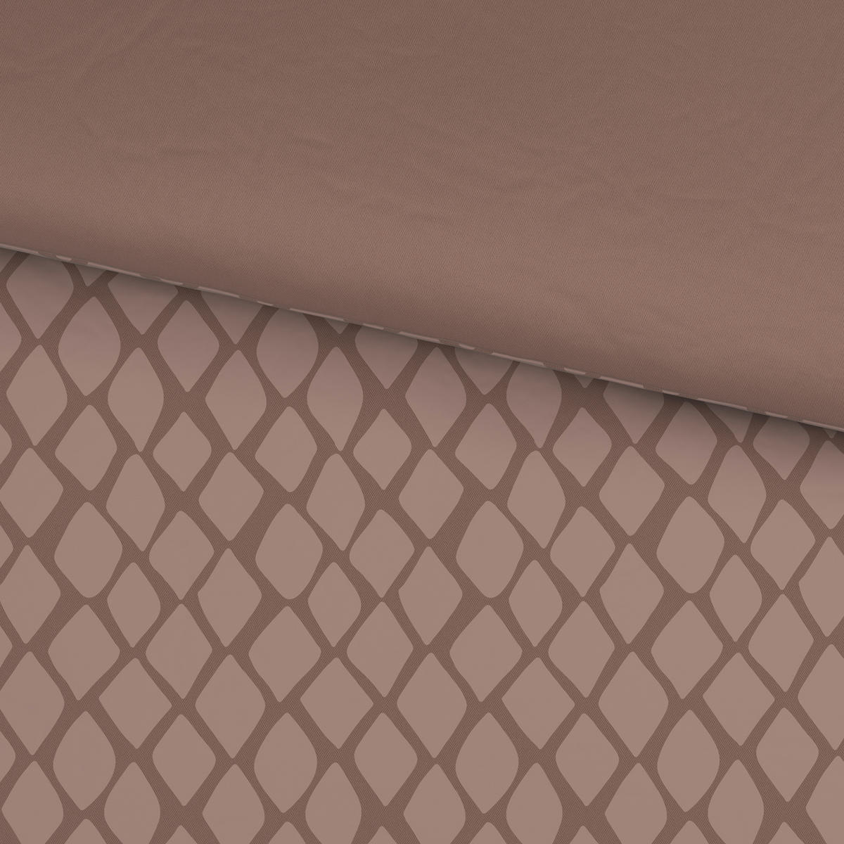 WENDEBETTWÄSCHE SNAKO Satin 200/200 cm  - Taupe, Design, Textil (200/200cm) - Dieter Knoll