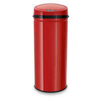 Coș De Gunoi 42 L  - roșu/negru, Basics, plastic/metal (31/31/79,5cm) - Echtwerk