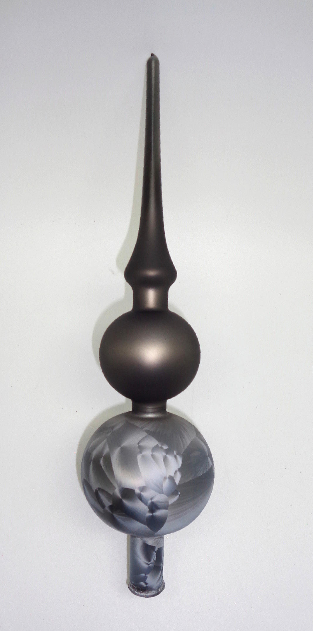 CHRISTBAUMSPITZE  - Anthrazit, Basics, Glas (31cm) - X-Mas
