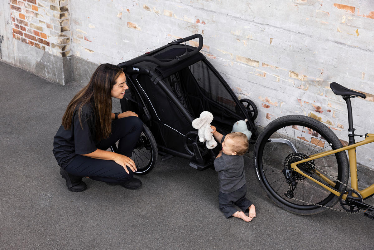 FAHRRADANHÄNGER   Chariot Sport2 dbl  - Schwarz, Basics, Textil/Metall (88/34/73cm) - Thule