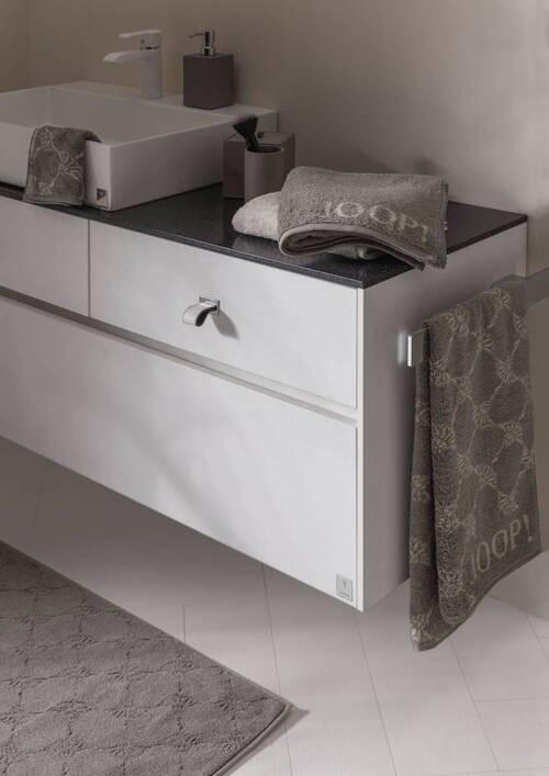 FROTTIERSET CORNFLOWER Graphitfarben, Taupe 5-teilig  - Taupe/Graphitfarben, Basics, Textil - Joop!