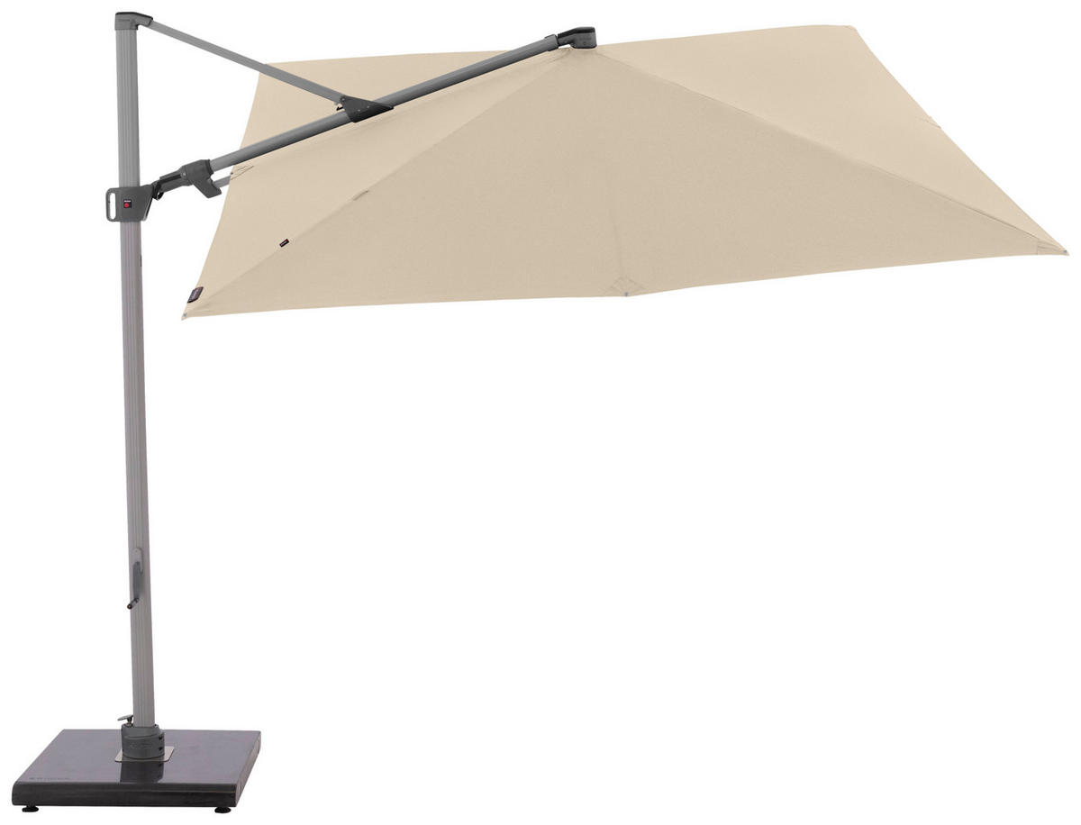 AMPELSCHIRM  275/275 cm  - Beige/Silberfarben, KONVENTIONELL, Textil/Metall (275/275cm) - KNIRPS