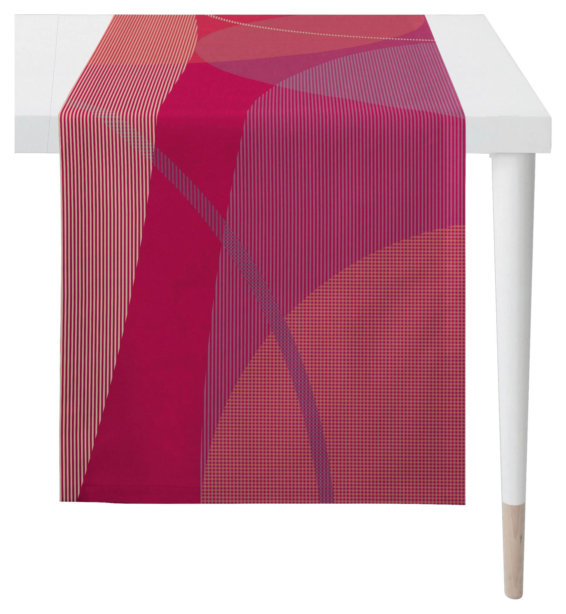 TISCHLÄUFER Textil Bordeaux 48/140 cm  - Bordeaux, Basics, Textil (48/140cm) - Novel